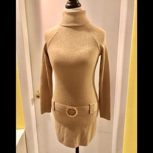 Gold sweater like dress/tunic